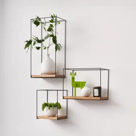 Komplet 3-ch półek dębowych STOCKHOLM