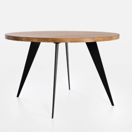 Stół dębowy okrągły z litego dębu